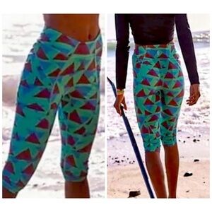 NWOT Free People Make Way Printed Rasher Legging Green S